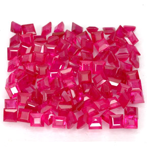  ct natürliche roter Rubin-Edelsteine, Quadrat, VS-SI