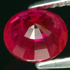 1,39 ctw natürlicher roter Rubin, Oval Schliff, VS