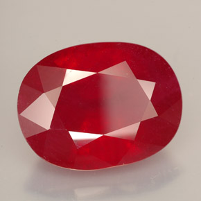 14,27 ctw natürlicher roter Rubin, Oval Schliff, VS-SI