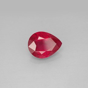 1,96 ctw natürlicher roter Rubin, Birnenform, VS-SI