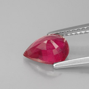 1,47 ctw natürlicher roter Rubin, Birnenform, VS-SI