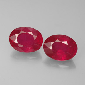  ct natürliche roter Rubin-Edelsteine, Oval Schliff, VS-SI