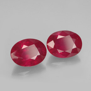  ct natürliche roter Rubin-Edelsteine, Oval Schliff, VS-SI