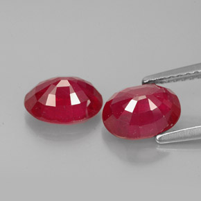  ct natürliche roter Rubin-Edelsteine, Oval Schliff, VS-SI