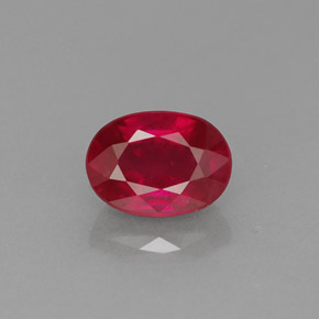 1,38 ctw natürlicher roter Rubin, Oval Schliff, VS-SI