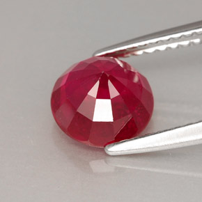2,07 ctw natürlicher roter Rubin, Rundschliff, VS-SI