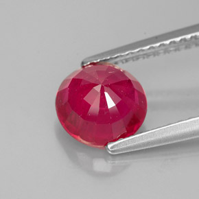 1,85 ctw natürlicher roter Rubin, Rundschliff, VS-SI