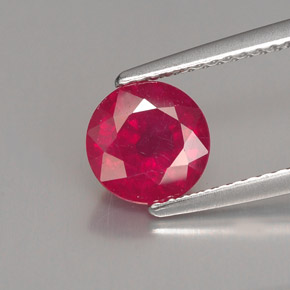 1,90 ctw natürlicher roter Rubin, Rundschliff, VS-SI