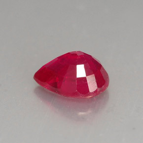 1,60 ctw natürlicher roter Rubin, Birnenform, VS-SI