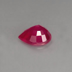 1,61 ctw natürlicher roter Rubin, Birnenform, VS-SI