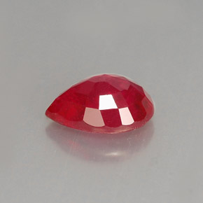 1,51 ctw natürlicher roter Rubin, Birnenform, VS-SI