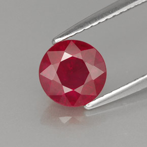 1,40 ctw natürlicher roter Rubin, Rundschliff, VS-SI