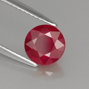 1,40 ctw natürlicher roter Rubin, Rundschliff, VS-SI