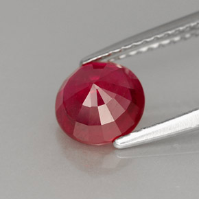 1,40 ctw natürlicher roter Rubin, Rundschliff, VS-SI