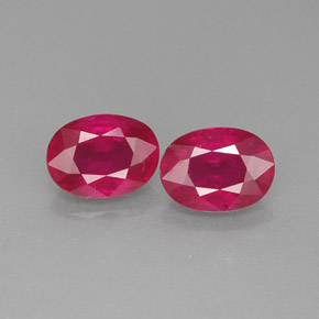  ct natürliche roter Rubin-Edelsteine, Oval Schliff, VS-SI