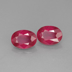  ct natürliche roter Rubin-Edelsteine, Oval Schliff, VS-SI
