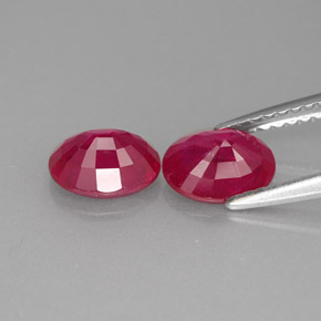  ct natürliche roter Rubin-Edelsteine, Oval Schliff, VS-SI