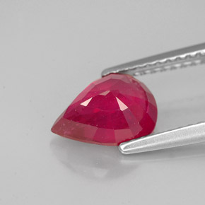 1,91 ctw natürlicher roter Rubin, Birnenform, VS-SI