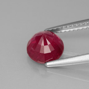 1,87 ctw natürlicher roter Rubin, Rundschliff, VS-SI