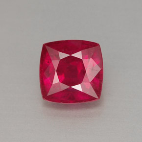 1,72 ctw natürlicher roter Rubin, Kissenschliff, VS-SI