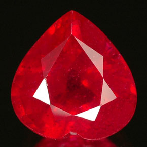 1,69 ctw natürlicher roter Rubin, Herzform, VS-SI