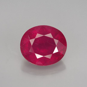3,27 ctw natürlicher roter Rubin, Oval Schliff, VS-SI