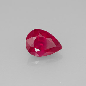 1,48 ctw natürlicher roter Rubin, Birnenform, VS-SI