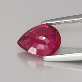 1,48 ctw natürlicher roter Rubin, Birnenform, VS-SI