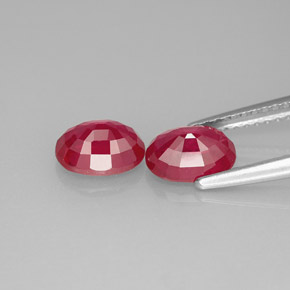 ct natürliche roter Rubin-Edelsteine, Oval Schliff, VS-SI