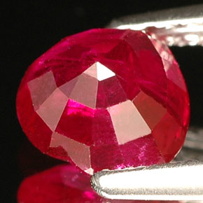 1,26 ctw natürlicher roter Rubin, Herzform, VS-SI