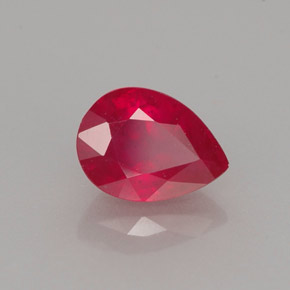 1,13 ctw natürlicher roter Rubin, Birnenform, VS-SI