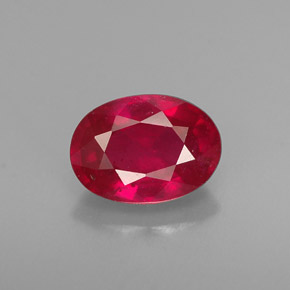 1,16 ctw natürlicher roter Rubin, Oval Schliff, VS-SI