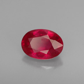 1,16 ctw natürlicher roter Rubin, Oval Schliff, VS-SI