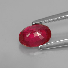 1,16 ctw natürlicher roter Rubin, Oval Schliff, VS-SI