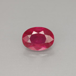 1,26 ctw natürlicher roter Rubin, Oval Schliff, VS-SI