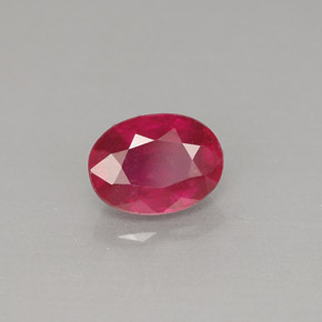 1,26 ctw natürlicher roter Rubin, Oval Schliff, VS-SI