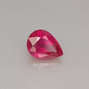 1,05 ctw natürlicher roter Rubin, Birnenform, VS-SI