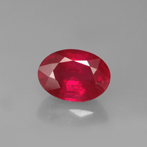 1,17 ctw natürlicher roter Rubin, Oval Schliff, VS-SI