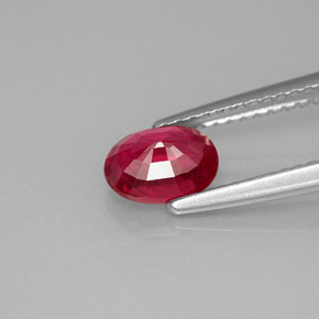 1,14 ctw natürlicher roter Rubin, Oval Schliff, VS-SI
