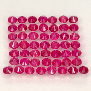  ct natürliche roter Rubin-Edelsteine, Rundschliff, VS-SI