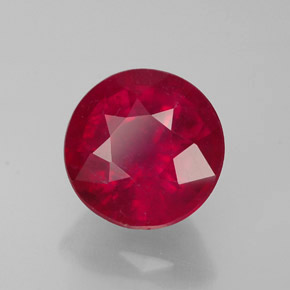 1,82 ctw natürlicher roter Rubin, Rundschliff, VS-SI