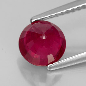 1,82 ctw natürlicher roter Rubin, Rundschliff, VS-SI