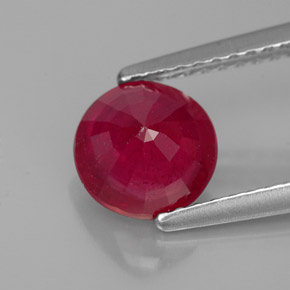 1,56 ctw natürlicher roter Rubin, Rundschliff, VS-SI