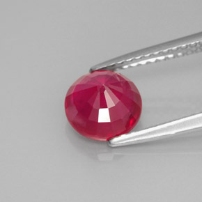 1,84 ctw natürlicher roter Rubin, Rundschliff, VS-SI
