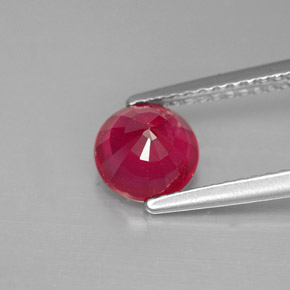 1,40 ctw natürlicher roter Rubin, Rundschliff, VS-SI
