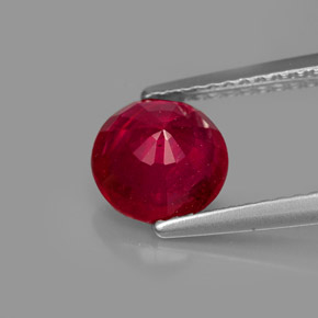 1,72 ctw natürlicher roter Rubin, Rundschliff, VS-SI