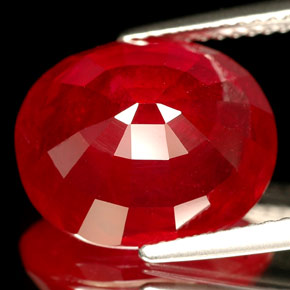 10,26 ctw natürlicher roter Rubin, Oval Schliff, VS-SI