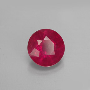 1,06 ctw natürlicher roter Rubin, Rundschliff, VS-SI