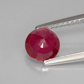 1,06 ctw natürlicher roter Rubin, Rundschliff, VS-SI
