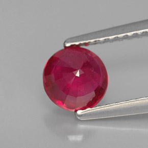 1,09 ctw natürlicher roter Rubin, Rundschliff, VS-SI